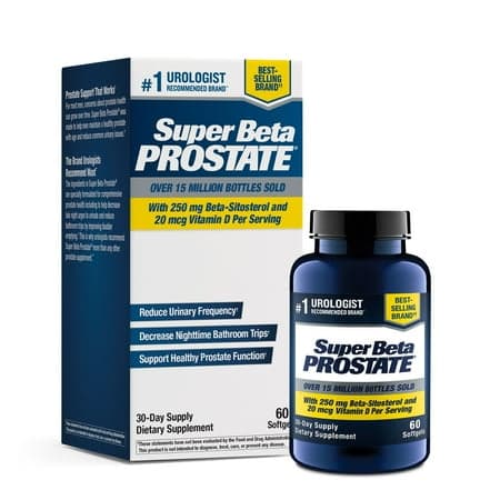 Picture of Super Beta Prostate Recommended Prostate Supplement for Men, Beta Sitosterol, 60 Softgels