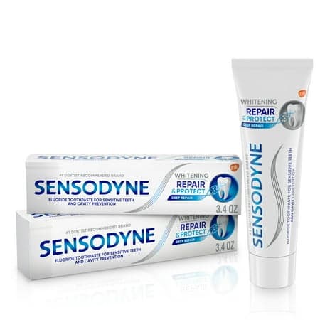 Picture of Sensodyne Repair and Protect Whitening Sensitive Toothpaste, Mint Flavor, 3.4 oz, 2 Pack