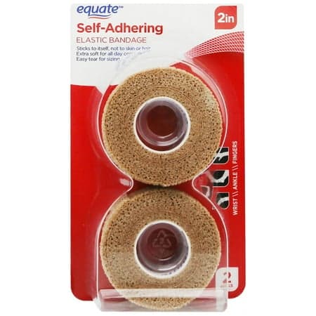 Picture of Equate Self-Adhering Elastic Bandage, 2 in, 2 Rolls