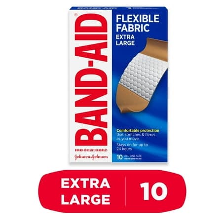 Picture of Band-Aid Brand Flexible Fabric Adhesive Bandages, Extra Large, 10 Count