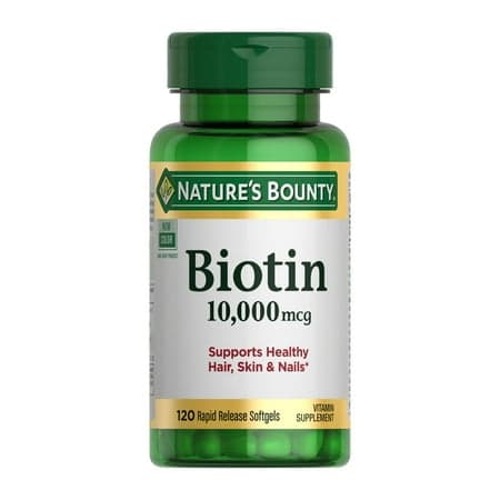 Picture of Nature’s Bounty Biotin Supplement, 10000mcg, 120 Rapid Release Softgels