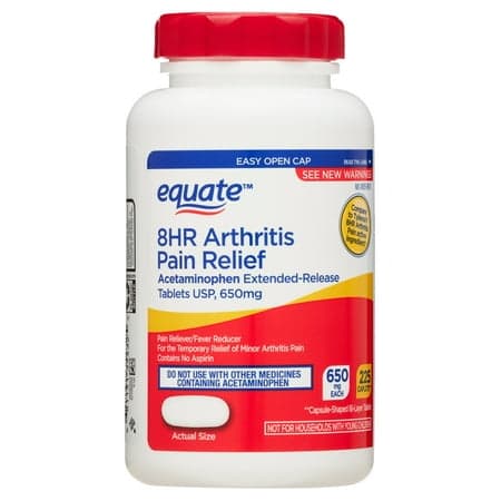Picture of Equate 8 Hour Arthritis Pain Relief Acetaminophen Extended Release Tablets with Easy Open Cap, 680mg, 225 Count