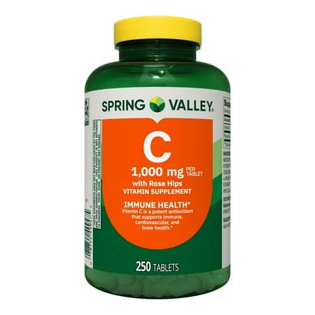 Picture of Spring Valley Vitamin C with Rose Hips Dietary Supplement Tablets, 1000 mg, 250 Count