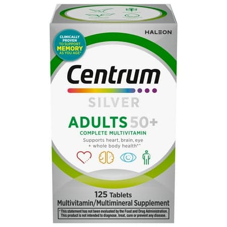 Picture of Centrum Silver Adults 50 Plus Multivitamin With Vitamin C, D & E, 125 Count