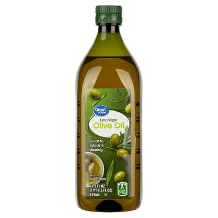 Picture of Great Value: 100% Extra Virgin Olive Oil, 25.5 fl oz
