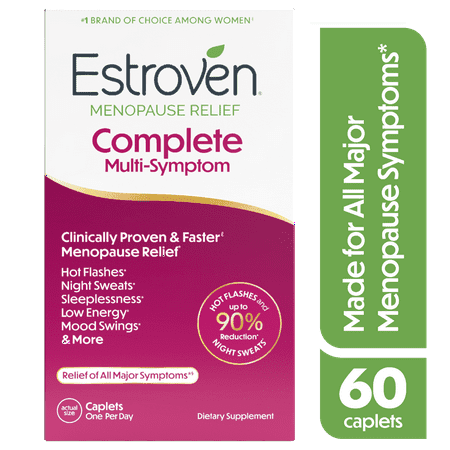Picture of Estroven Menopause Relief Complete Multi-Symptom Daily Supplement, Support for Hot Flashes & Night Sweats, 60 Count