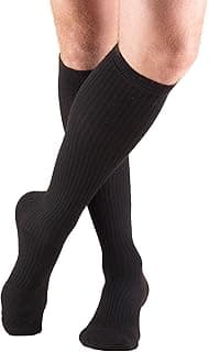Picture of Compression Knee-High Socks, 15-20 mmHg, Men's Black, Medium (Shoe Size 6-8), 1 pair