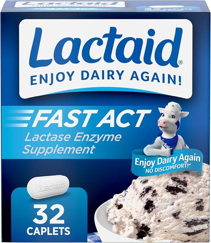 Picture of Lactaid Tablets, 9,000 FCC, 32 ct.