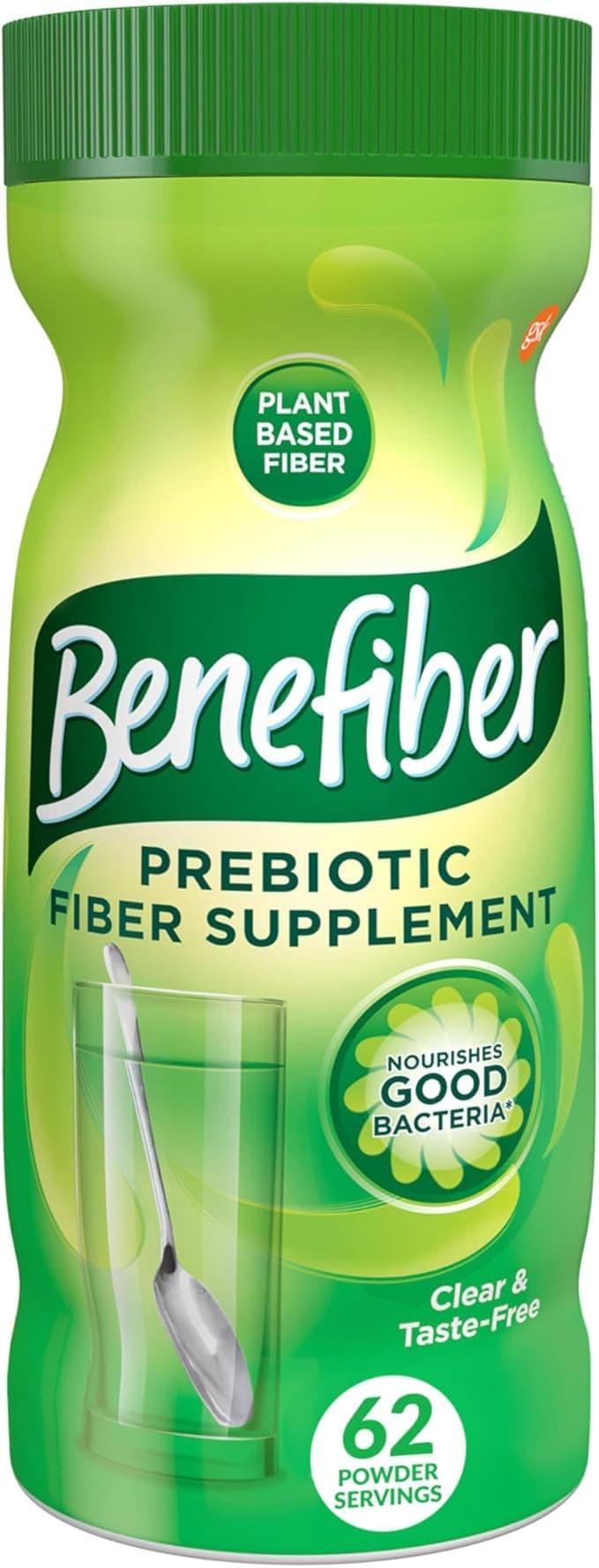 Picture of Benefiber Fiber Supplement, Unflavored, 62 dose, 8.7 oz., 1 ct.