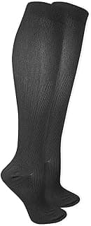 Picture of Compression Knee-High Socks, 8-15 mmHg, Women's Black, Small (Shoe Size 4-5), 1 pair