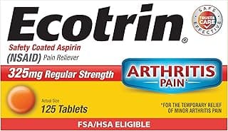 Picture of Ecotrin Enteric Coated Aspirin Tablets, 325 mg., 125 ct.