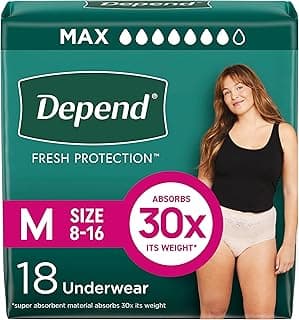 Picture of Depend Women's Disposable Underwear Pull-Up, Medium, 18 ct.