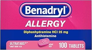 Picture of Benadryl Allergy Tablets, 25 mg., 100 ct.