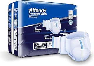 Picture of Attends Premier Disposable Underwear Pull-Up, Maximum Overnight Absorbency, Medium, 34" to 44", 18 ct.