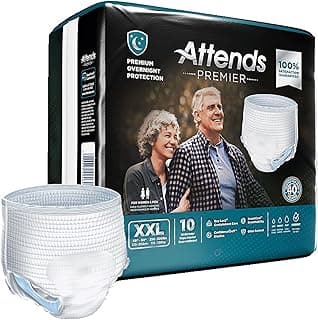 Picture of Attends Premier Disposable Underwear Pull-Up, Maximum Overnight Absorbency, XX-Large, 68" to 80", 10 ct.