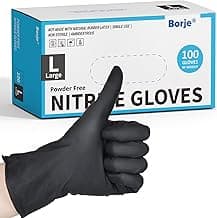 Picture of Disposable Gloves, Nitrile, Large, 100 ct.