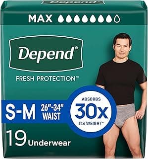 Picture of Depend Men's Disposable Underwear Pull-Up, Small/Medium, 19 ct.