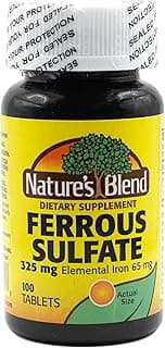 Picture of Ferrous Sulfate Iron Supplement, 325 mg., 100 ct.