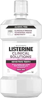 Picture of Mouthwash, Listerine Clinical Solutions Sensitive Teeth Fresh Mint, 16.9 oz.