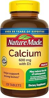 Picture of Nature Made Calcium + Vitamin D3 Tablets, 600 mg., 60 ct.