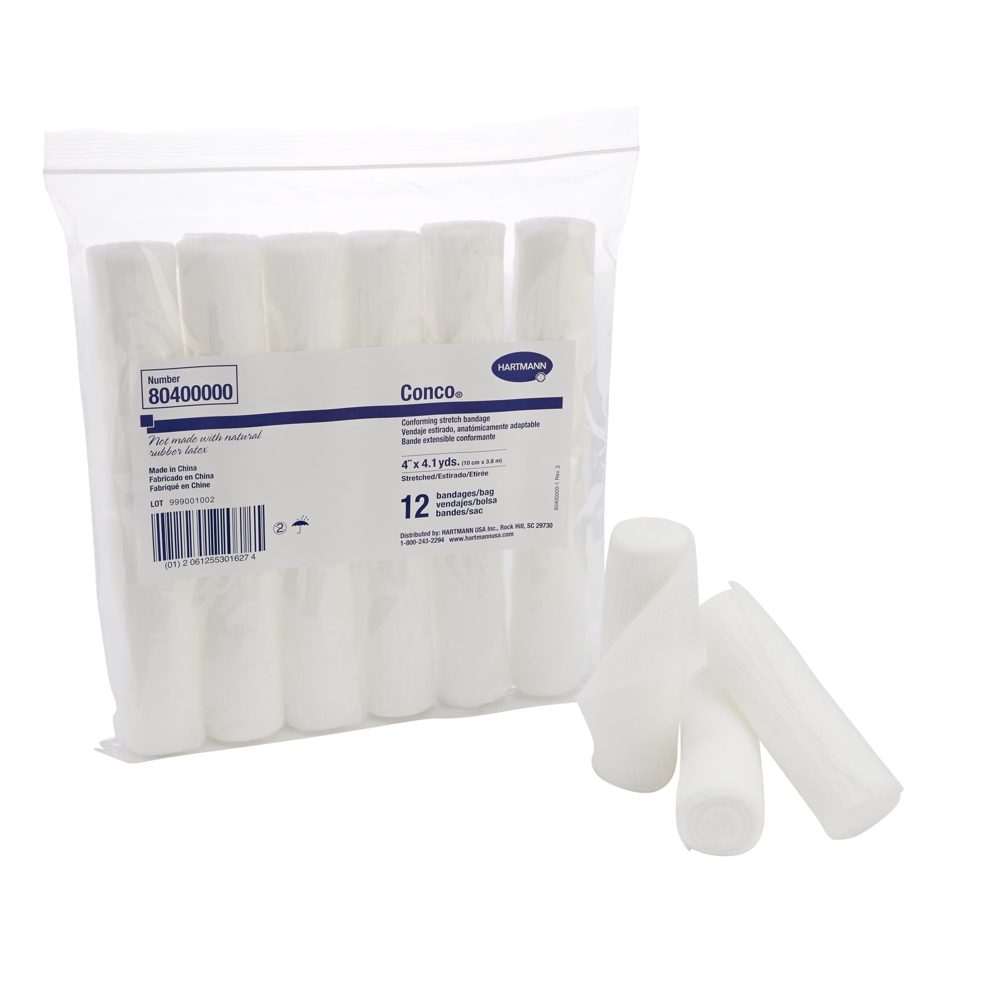 Picture of Conco NonSterile Conforming Bandage, 4 Inch x 4-1/10 Yard, 1-Ply