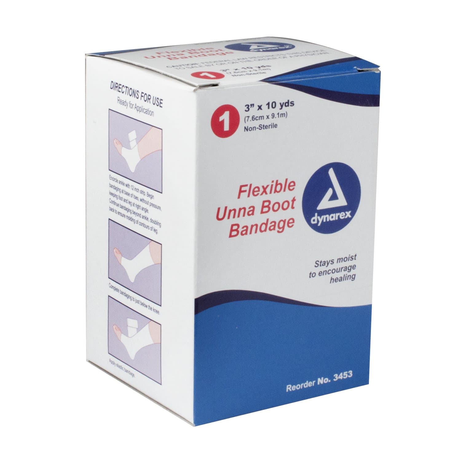 Picture of dynarex Unna Boot Bandage, 3 Inch x 10 Yard
