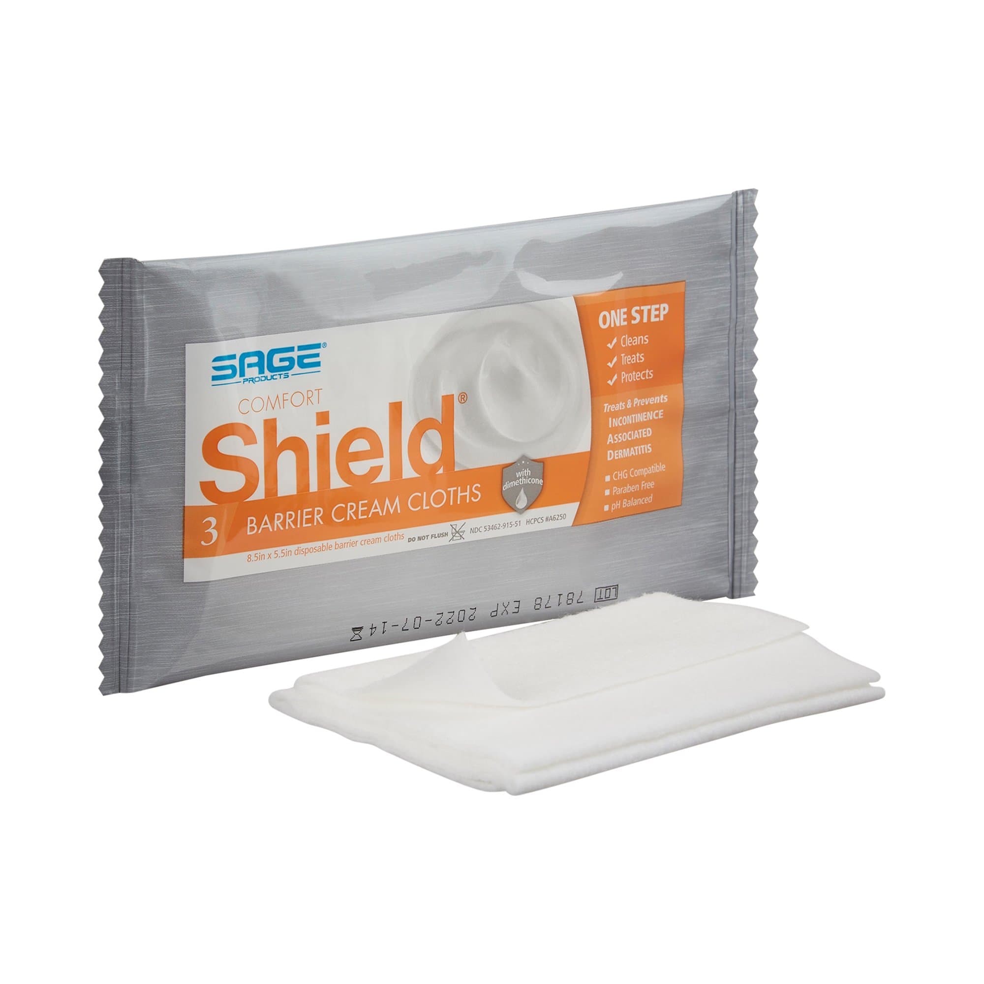 Picture of Comfort Shield Incontinent Care Wipe, 3 per Pack