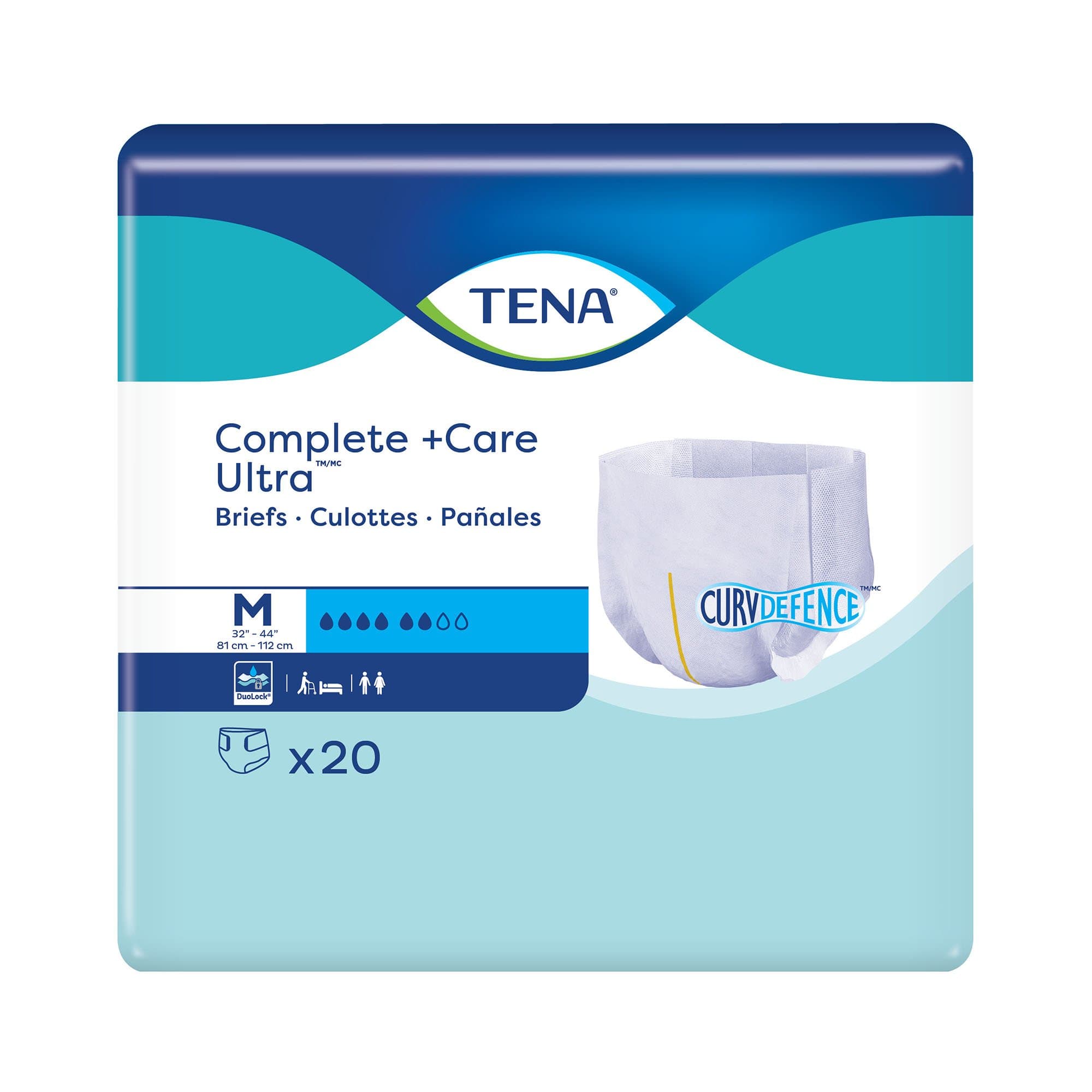 Picture of TENA Complete +Care UltraTM Briefs with CurvDefenceTM, Medium