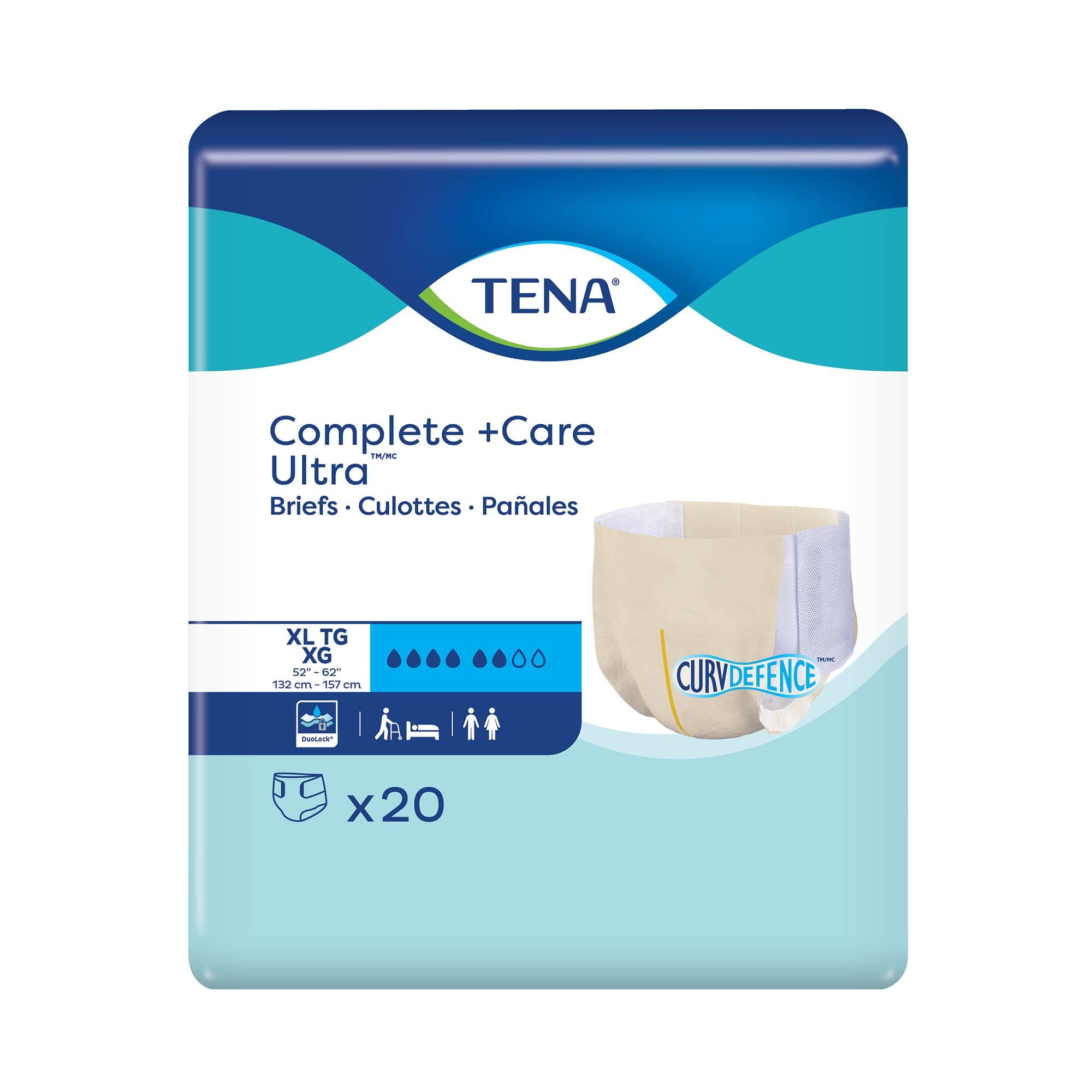 Picture of TENA Complete +Care UltraTM Briefs with CurvDefenceTM, X-Large