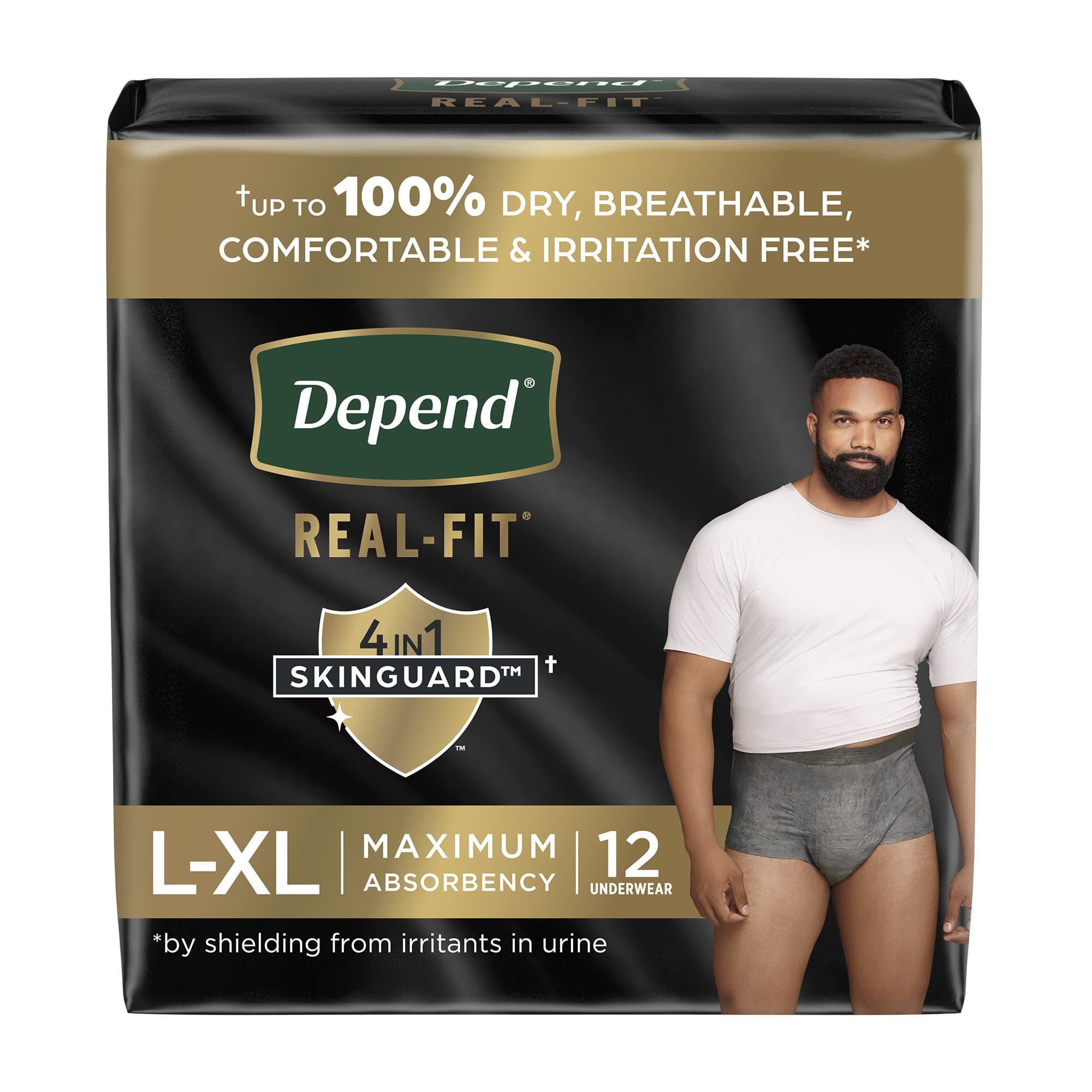 Picture of Depend Real Fit Underwear for Men, Large/X-Large
