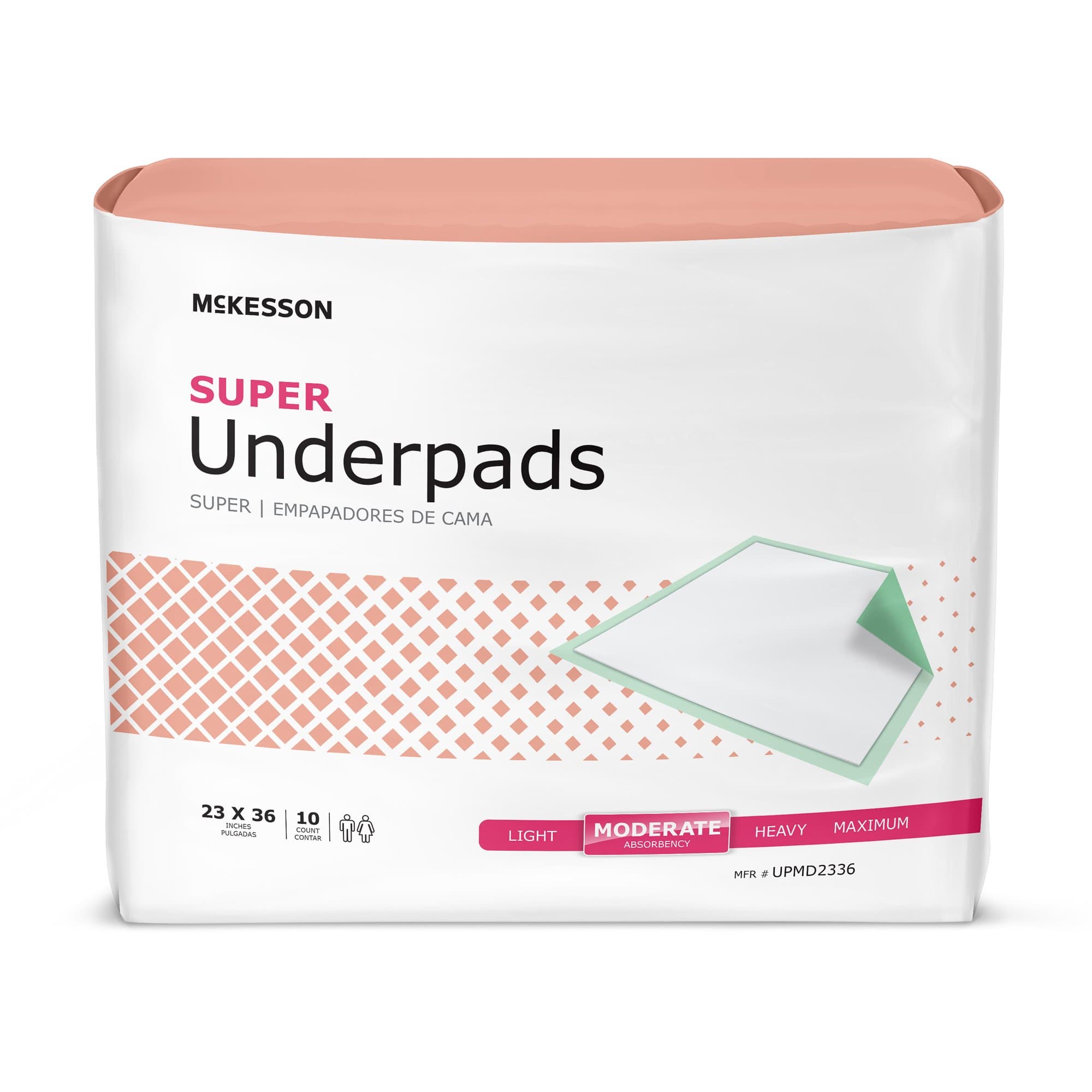 Picture of McKesson Super Moderate Absorbency Underpad, 23 x 36 Inch - 150 ct.