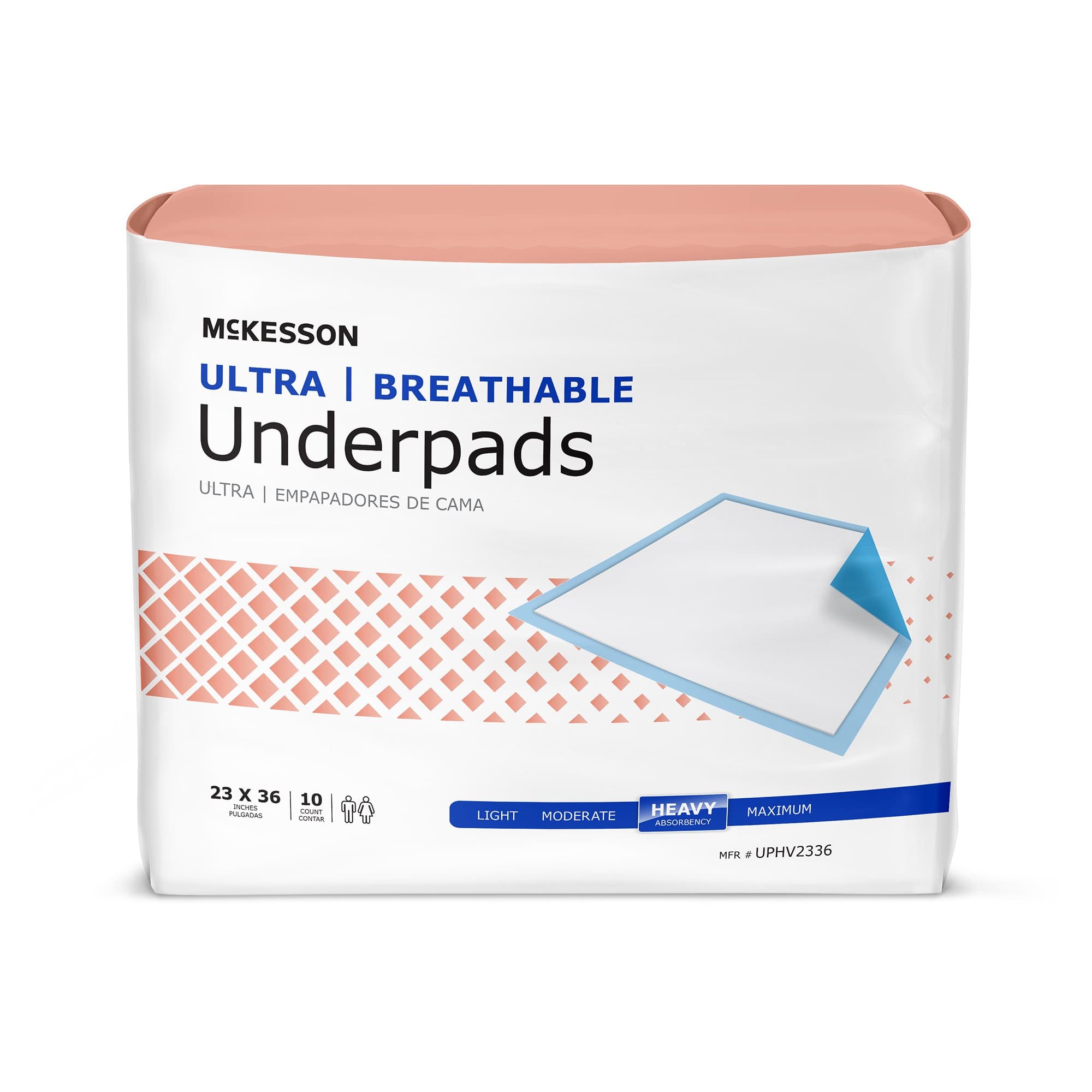 Picture of McKesson Ultra Breathable Heavy Absorbency Low Air Loss Underpad, 23 x 36 Inch