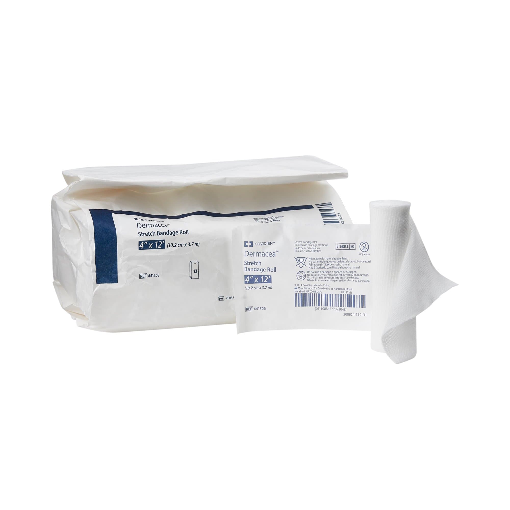 Picture of DermaceaTM Sterile Conforming Bandage, 4 Inch x 4-1/10 Yard, 1-Ply