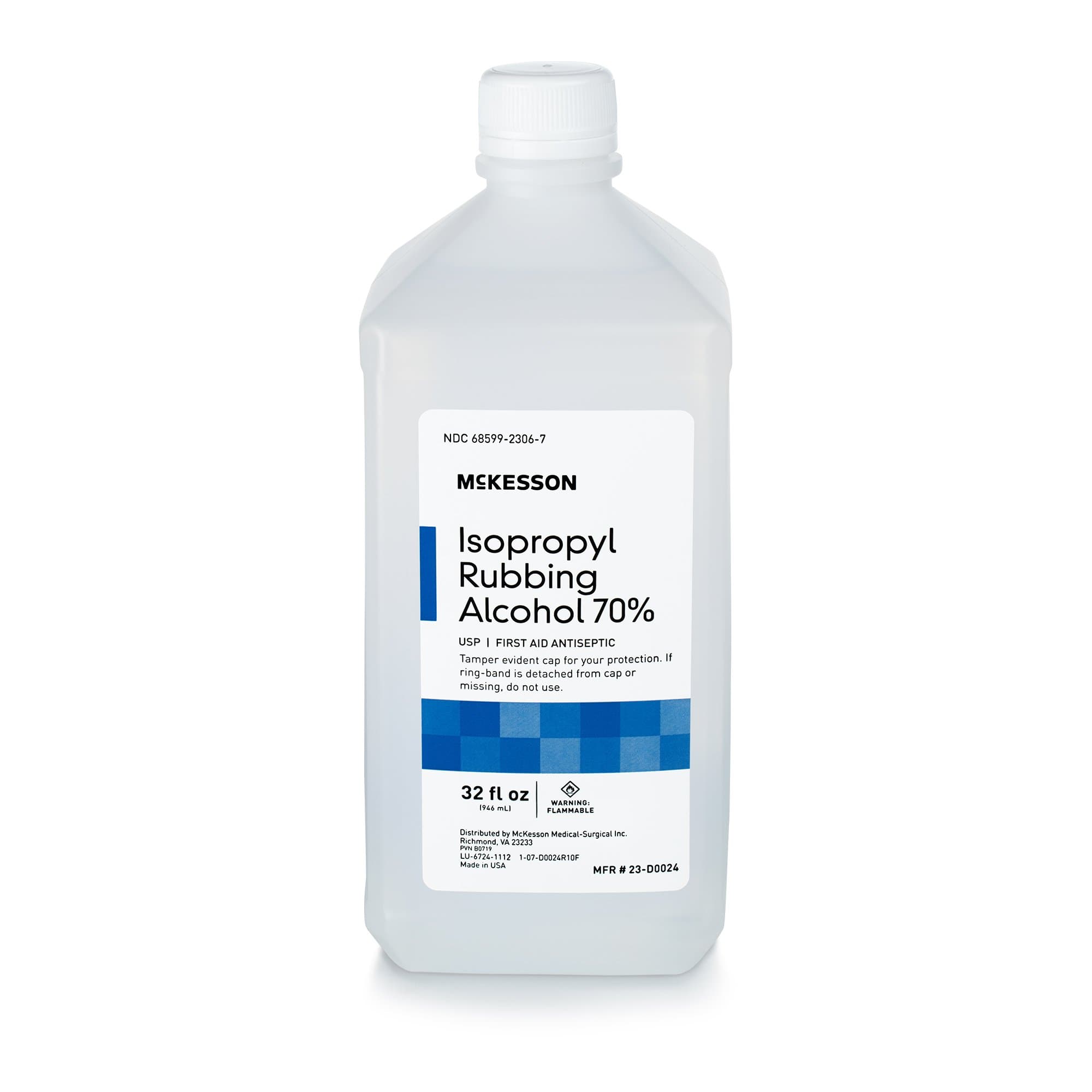 Picture of McKesson Isopropyl Alcohol Antiseptic, 32-ounce bottle