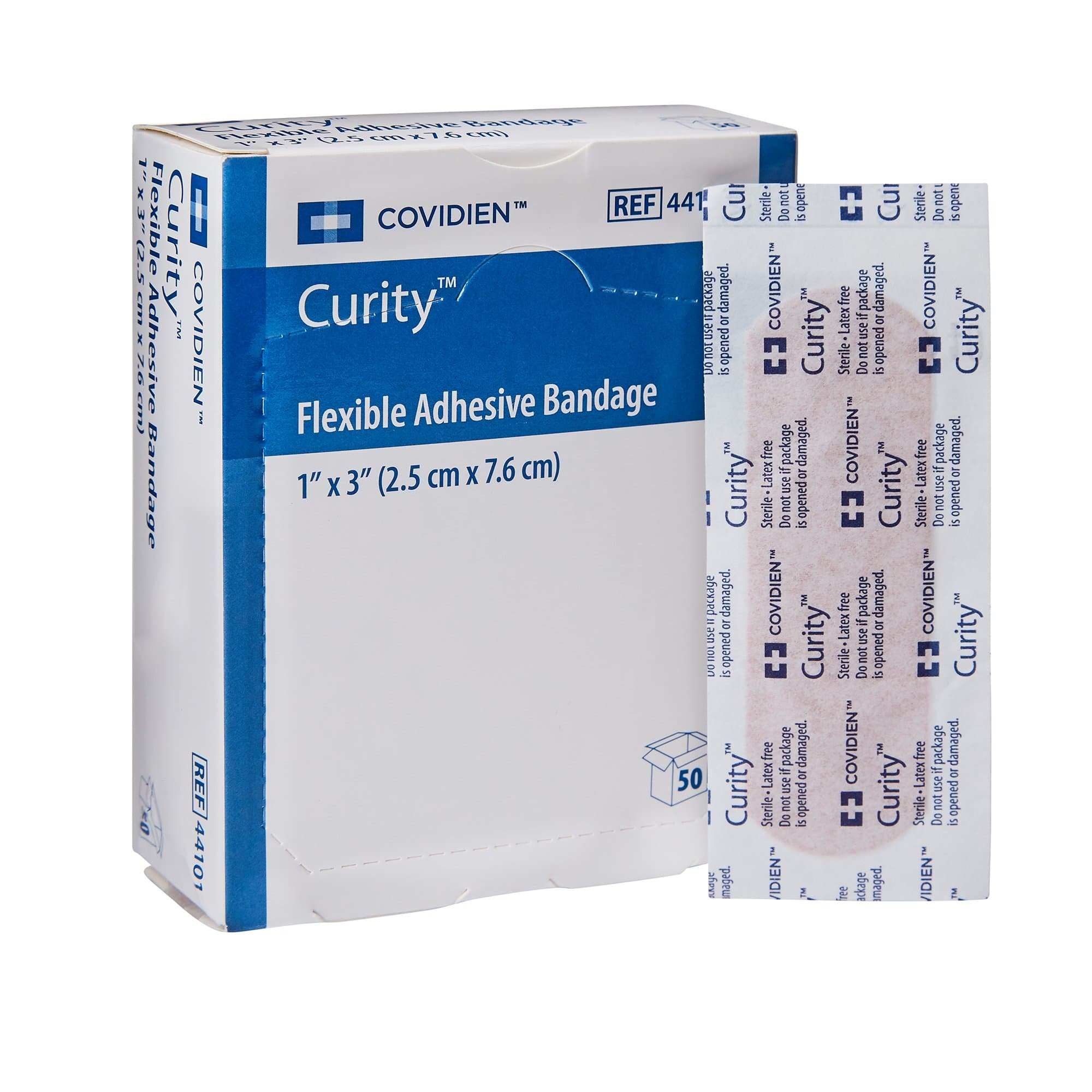 Picture of CurityTM Tan Adhesive Strip, 1 x 3 Inch