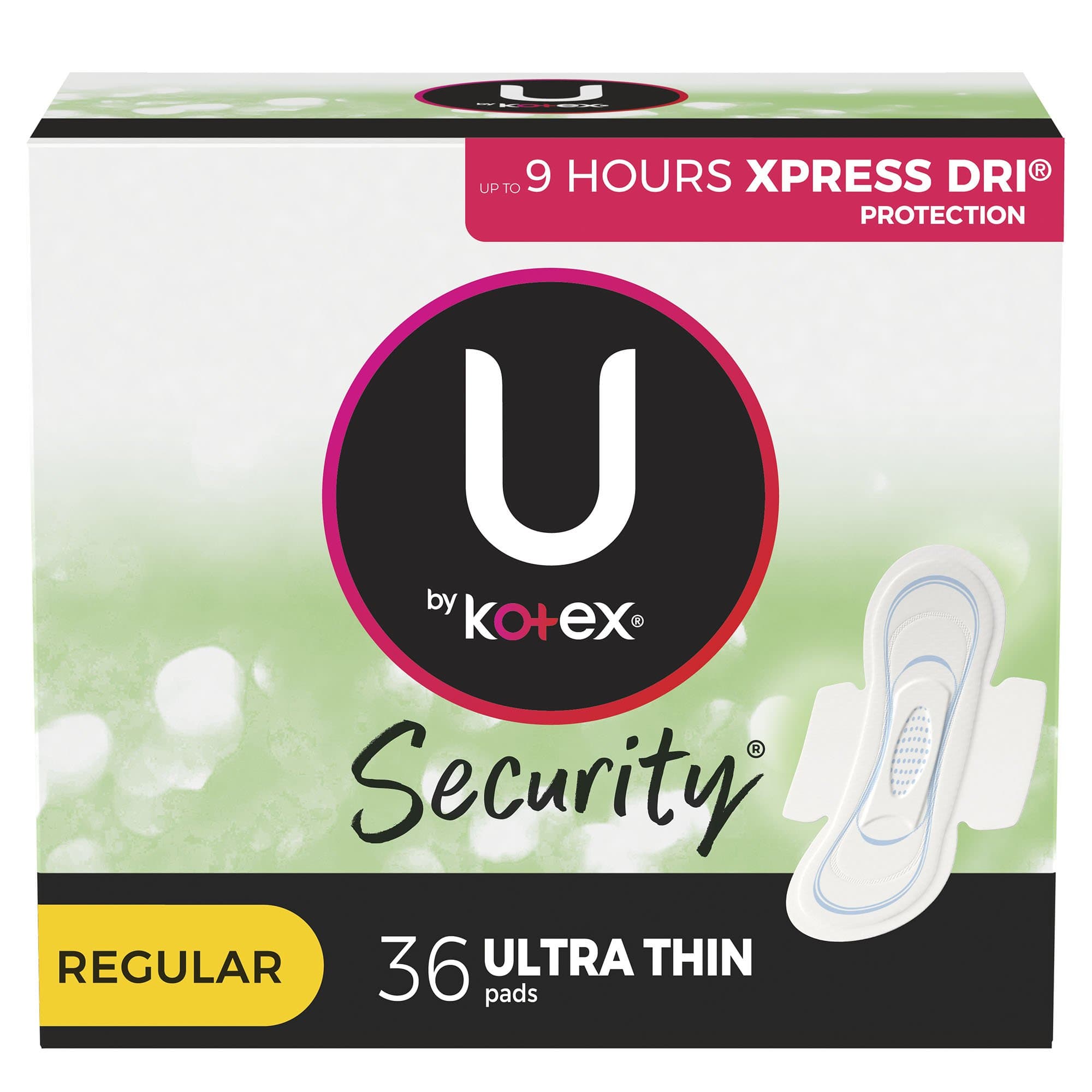 Picture of U by Kotex Security Ultra Thin Pads with Wings, Regular Absorbency