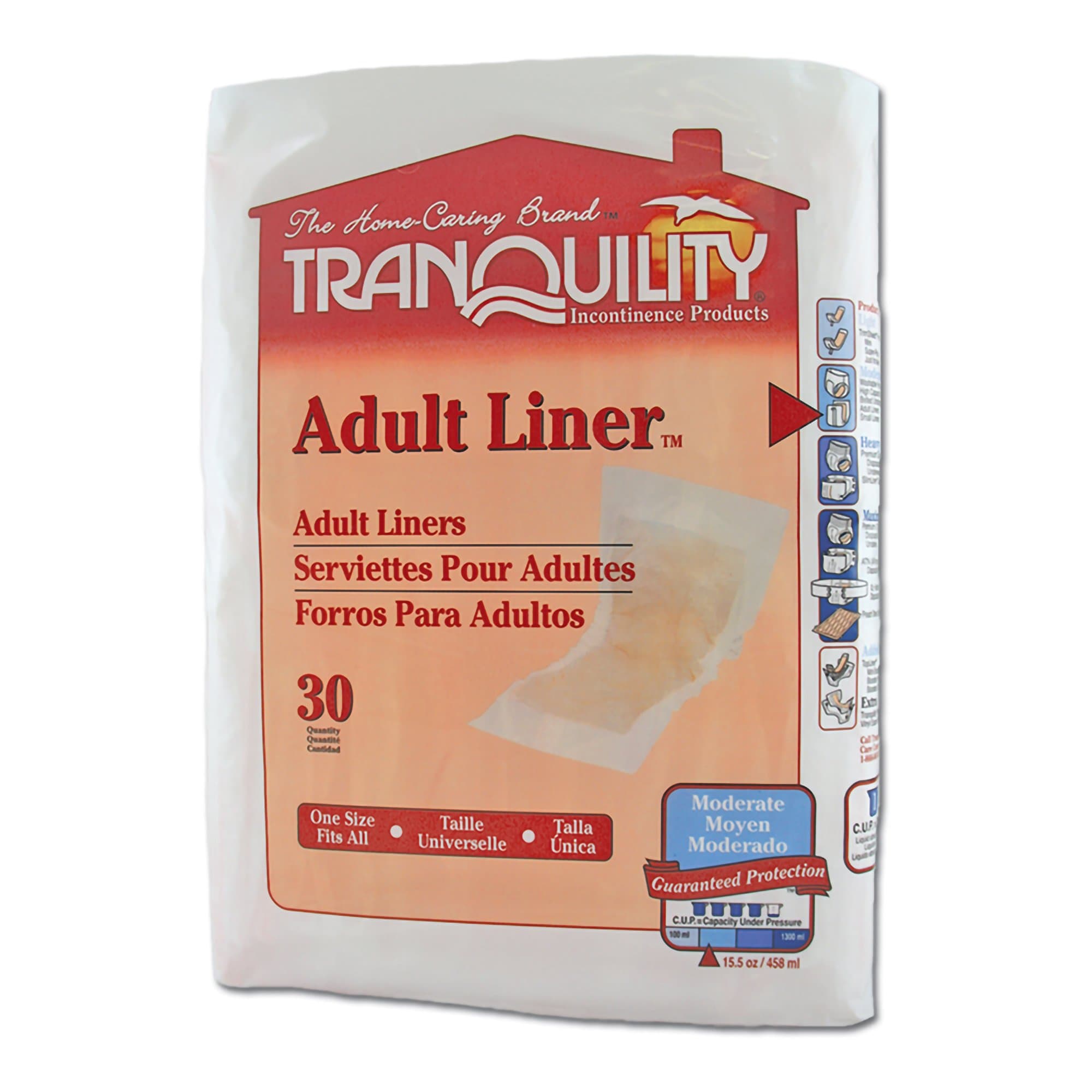 Picture of Tranquility Moderate Incontinence Liner, 9 x 24 Inch