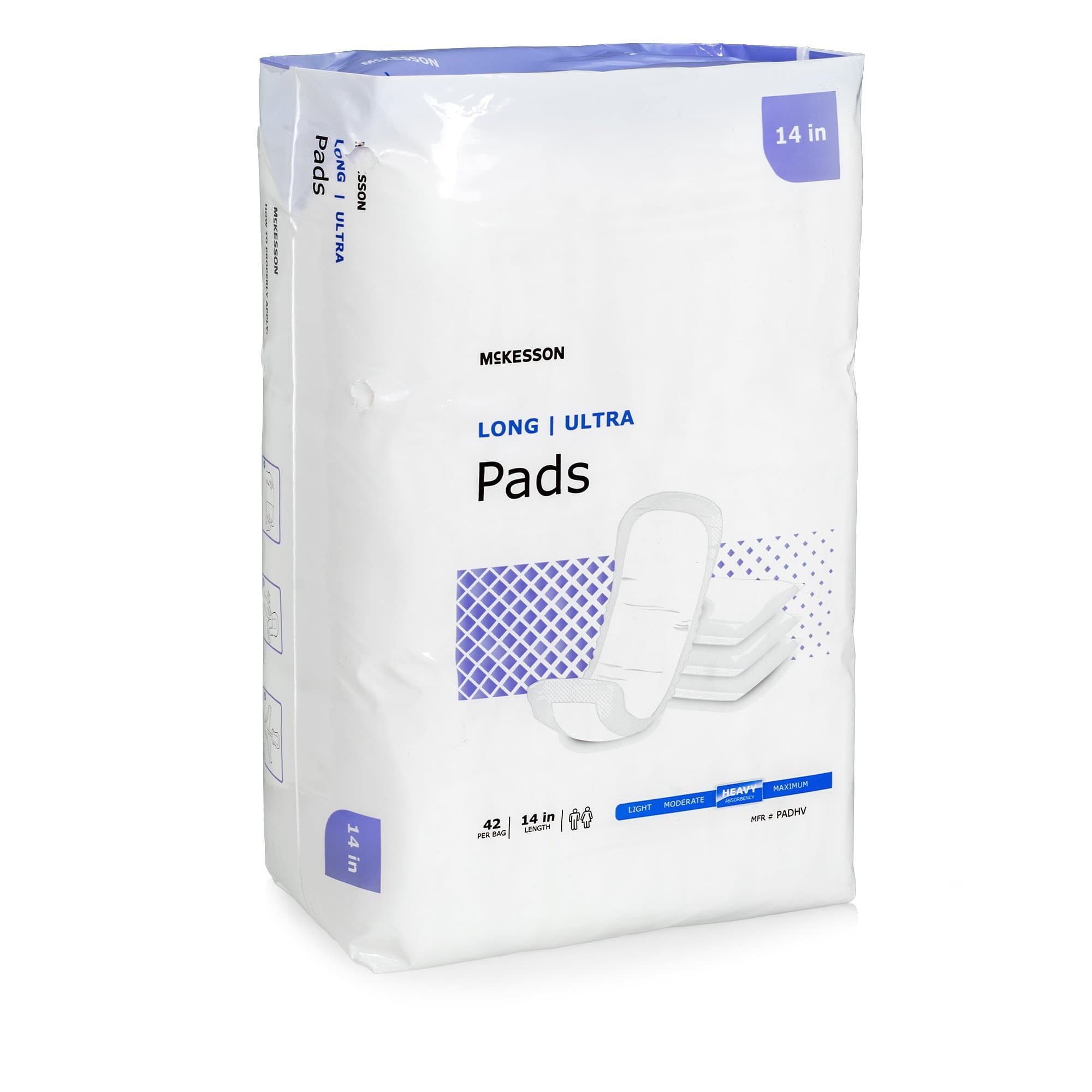 Picture of McKesson Ultra Heavy Absorbency Bladder Control Pad, 14 Inch Length
