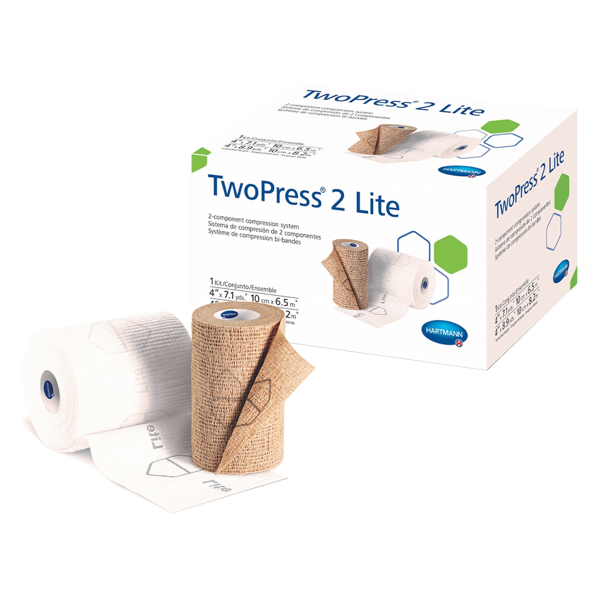 Picture of TwoPress 2 Lite Two-Layer Compression Bandage System with Visible Indicators