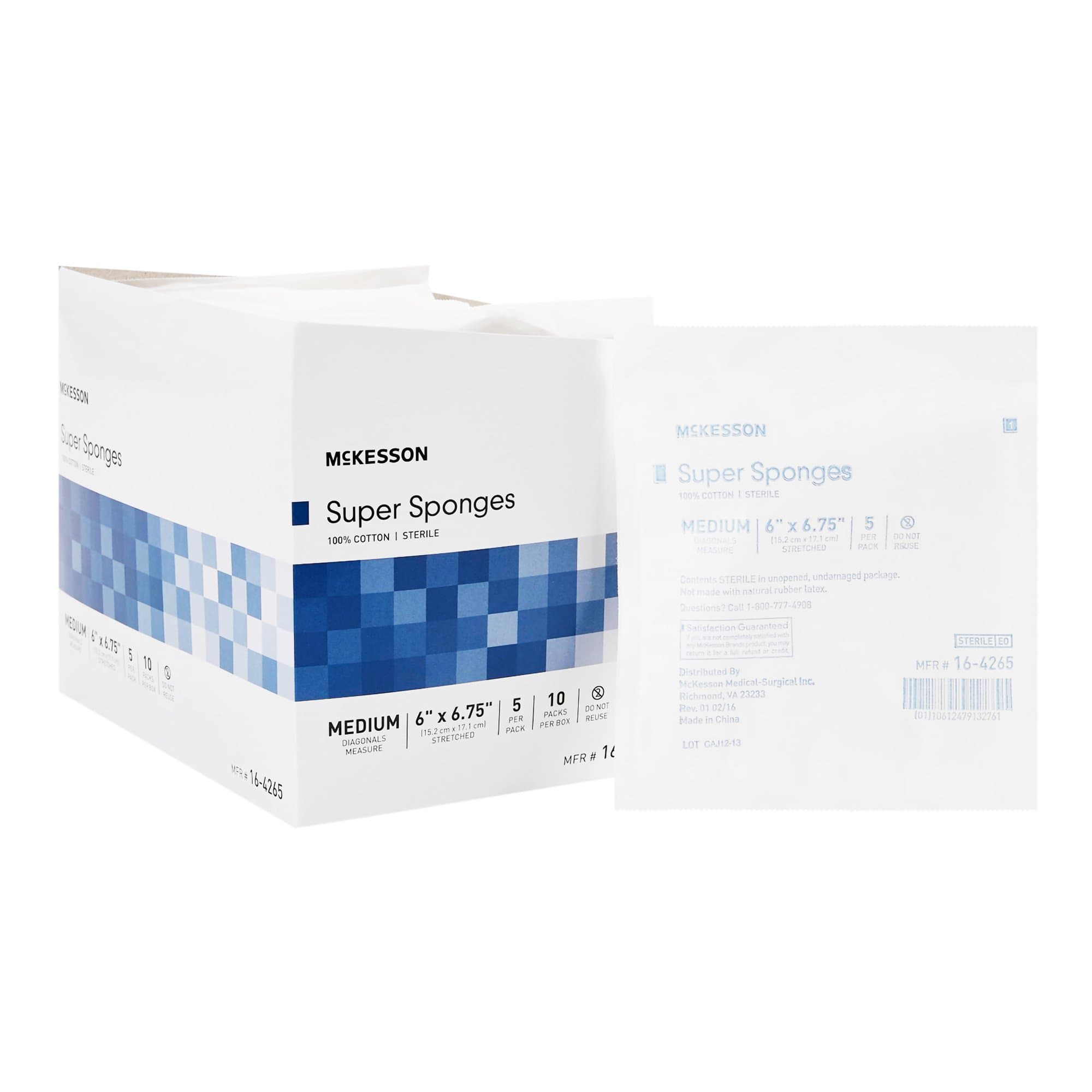 Picture of McKesson Sterile Fluff Dressing, 6 x 6-3/4 Inch