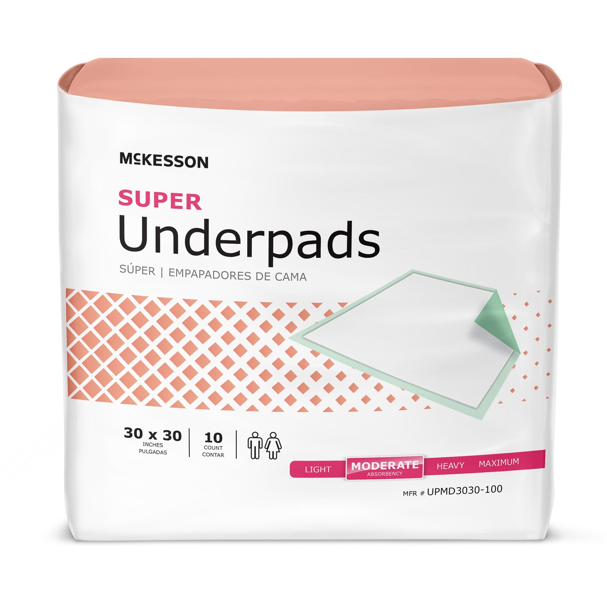 Picture of McKesson Super Moderate Absorbency Underpad, 30 x 30 Inch