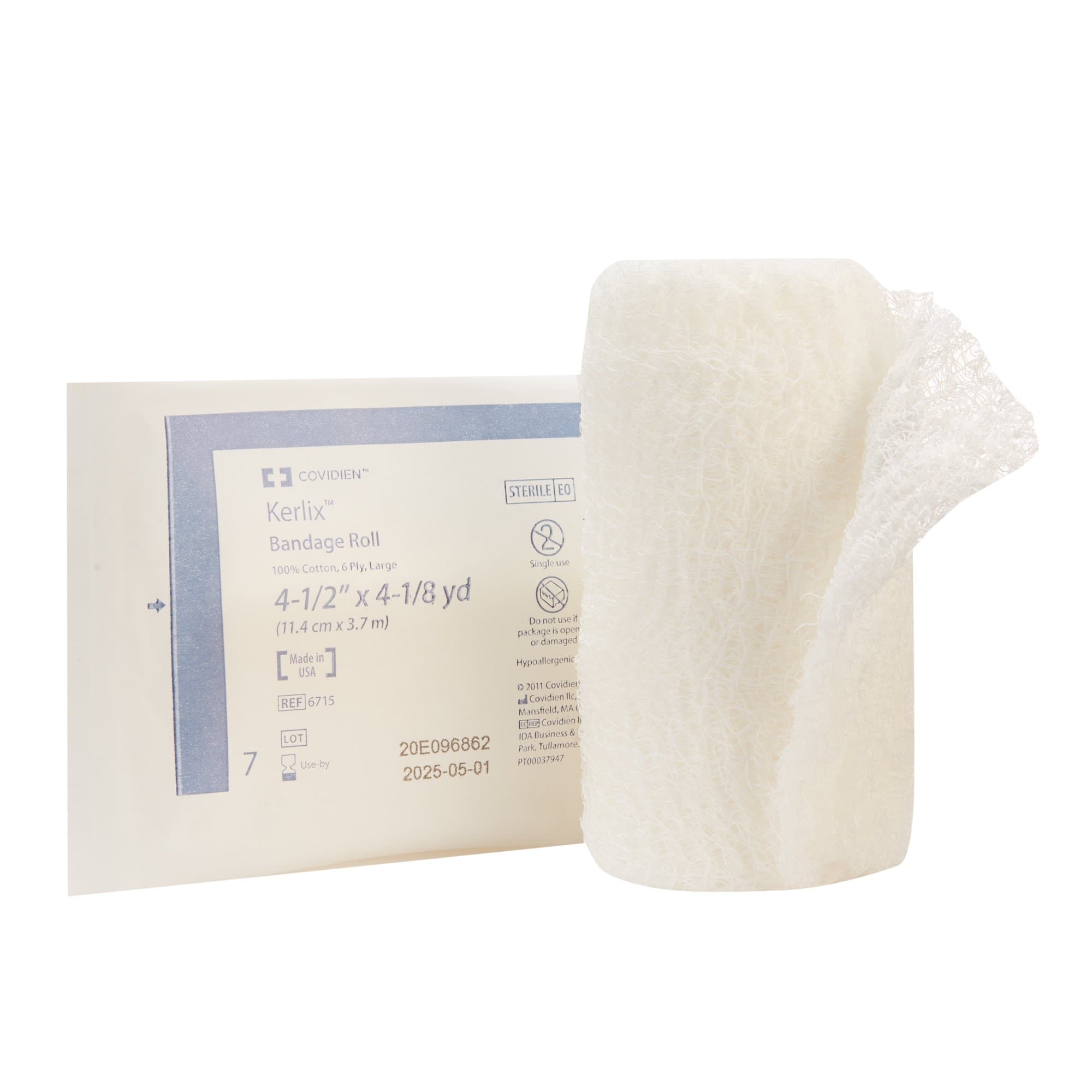 Picture of KerlixTM Sterile Fluff Bandage Roll, 4-1/2 Inch x 4-1/10 Yard, 6-Ply