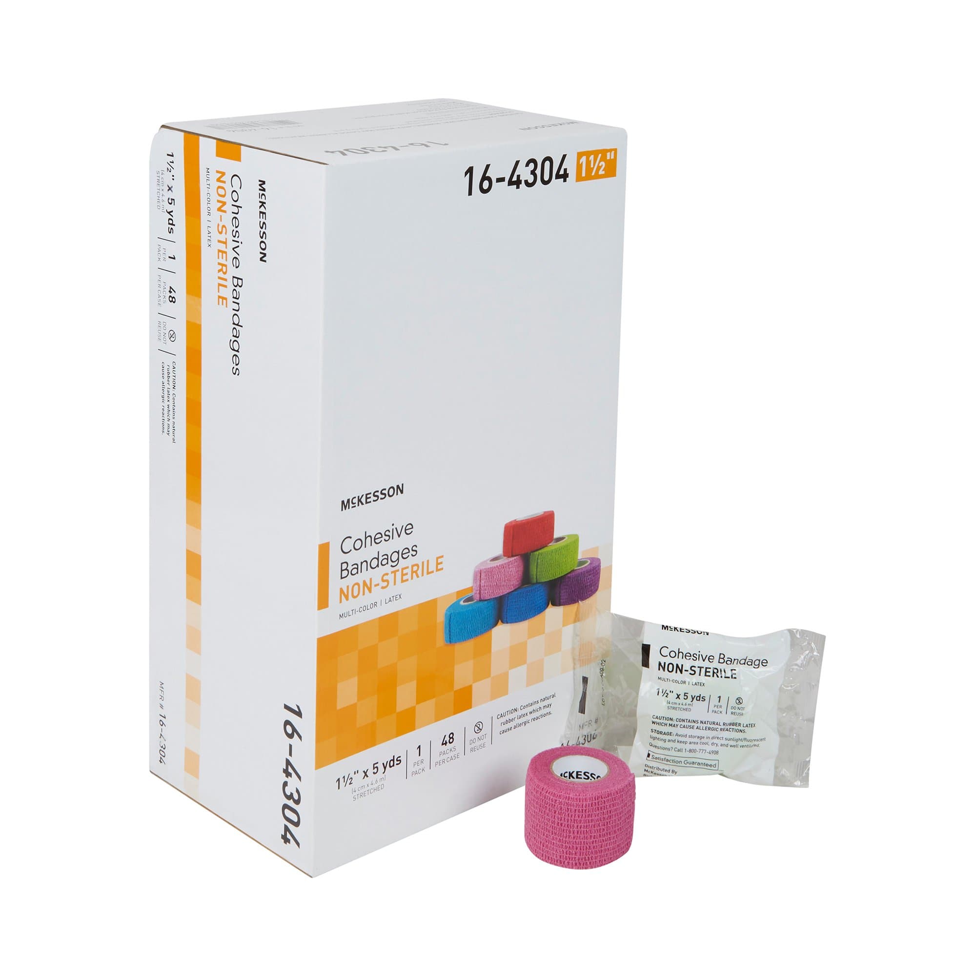 Picture of McKesson Self-adherent Closure Cohesive Bandage, 1-1/2 Inch x 5 Yard