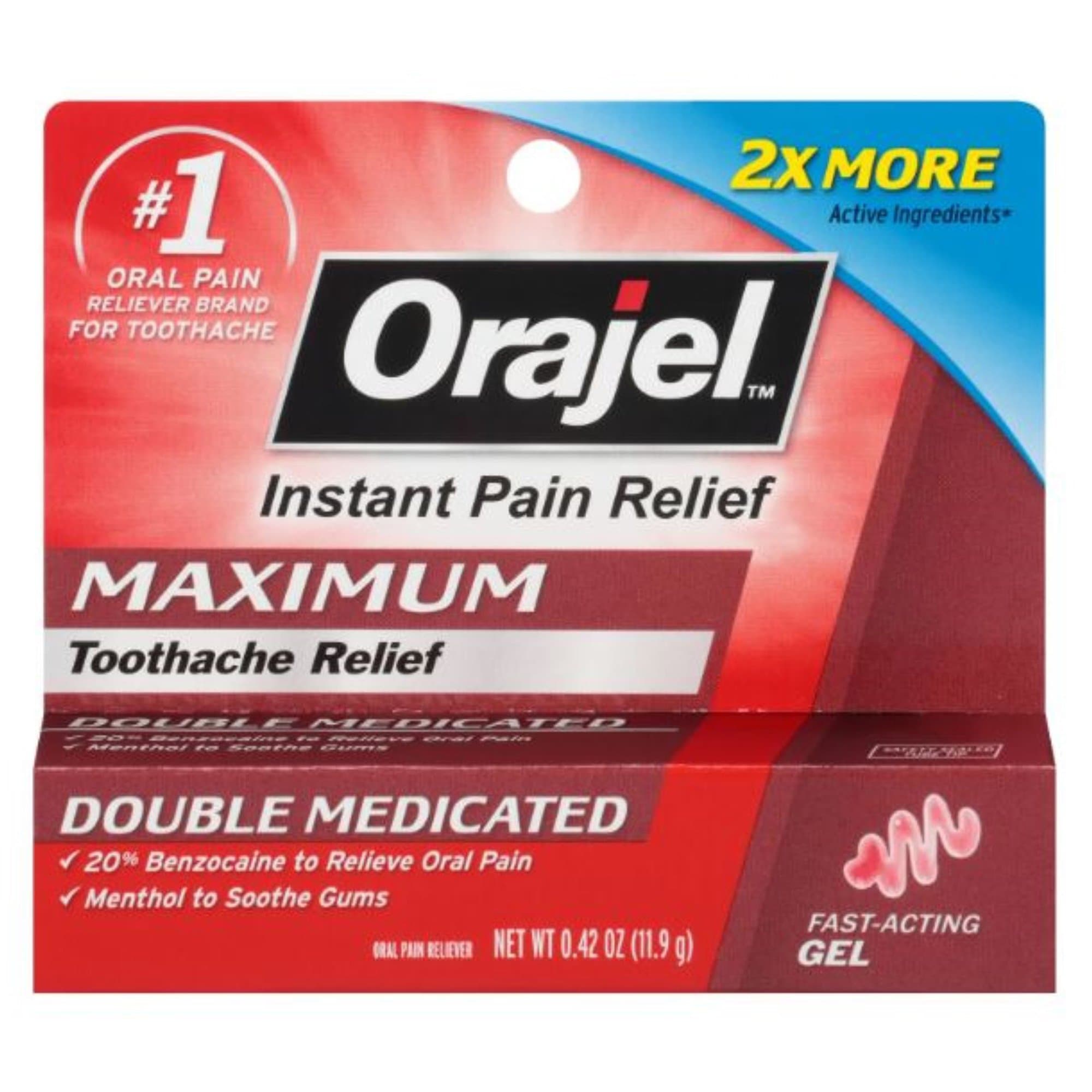 Picture of OrajelTM 3X Medicated for Toothache & Gum Gel Extra Strength