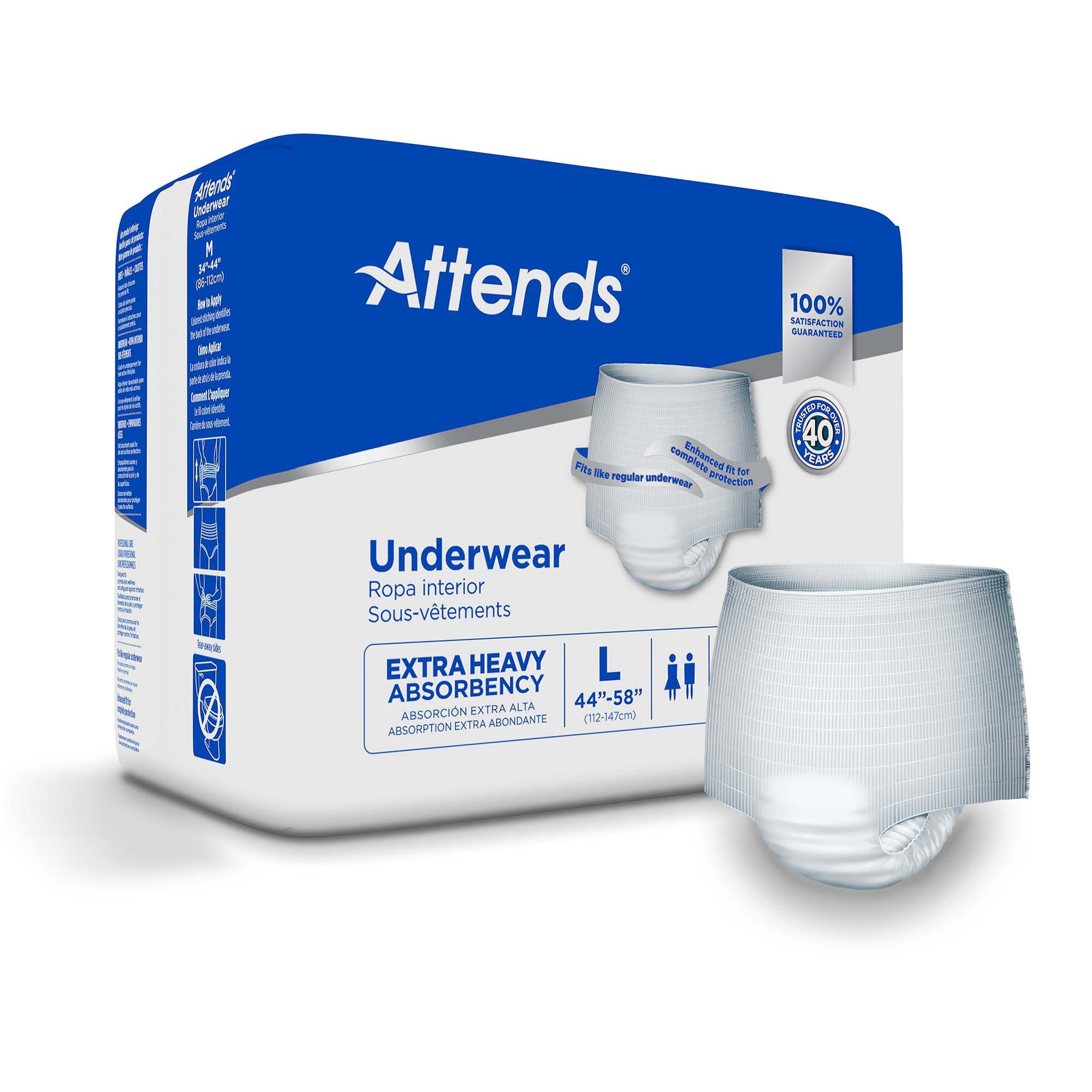 Picture of Attends Care Heavy Absorbent Underwear, Regular
