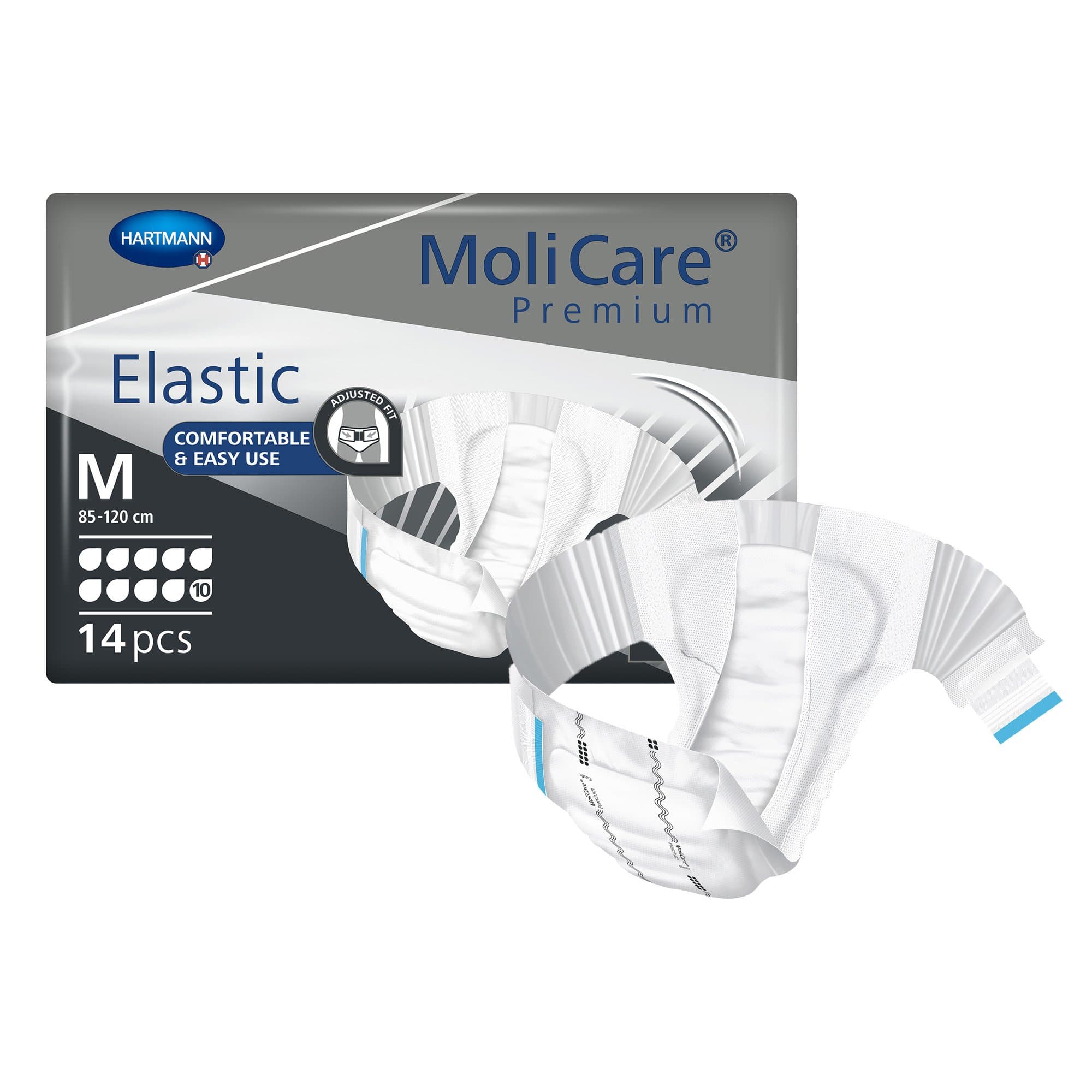 Picture of MoliCare Premium Elastic 10 Drop Absorbency Incontinence Briefs, Medium
