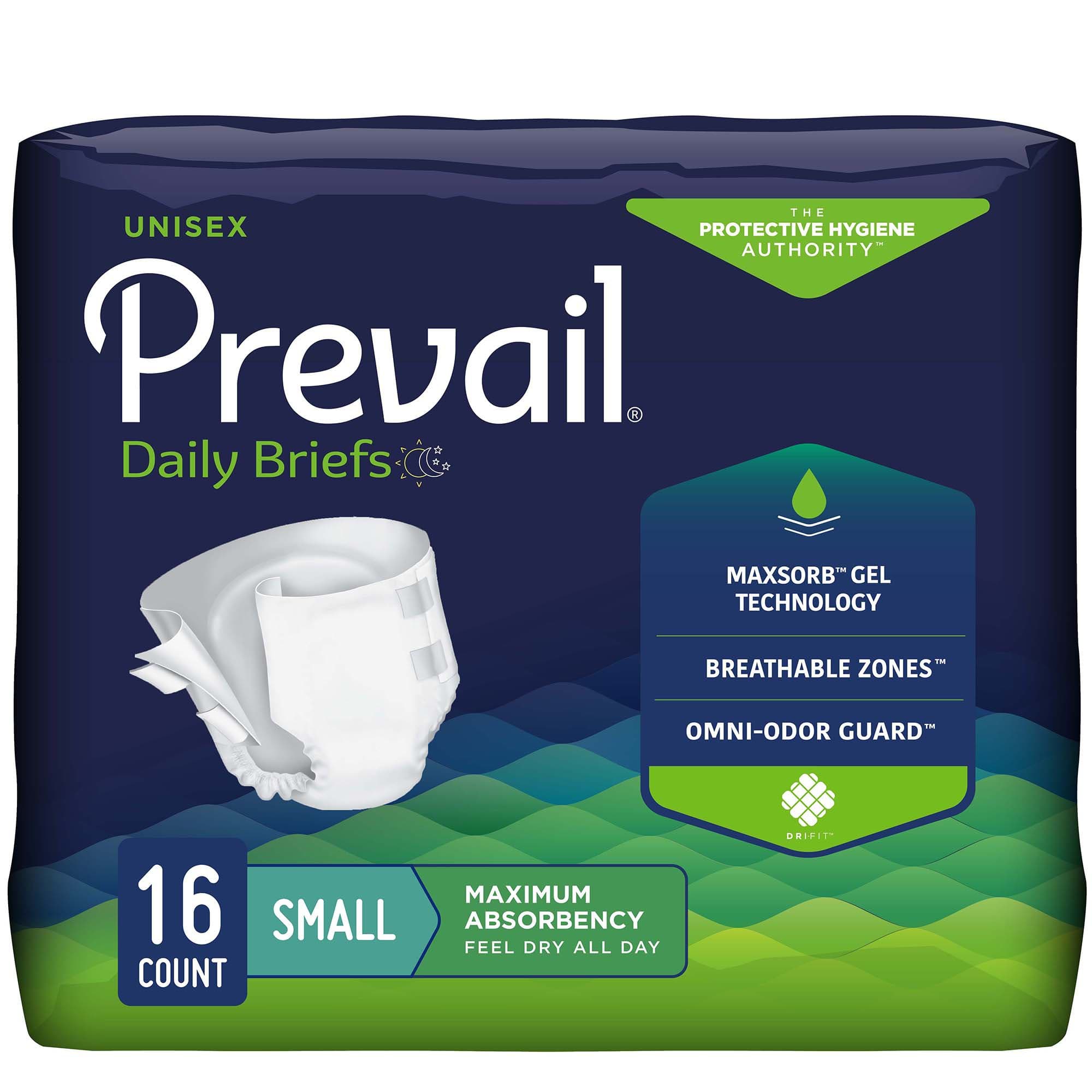 Picture of Prevail Maximum Incontinence Brief, Small