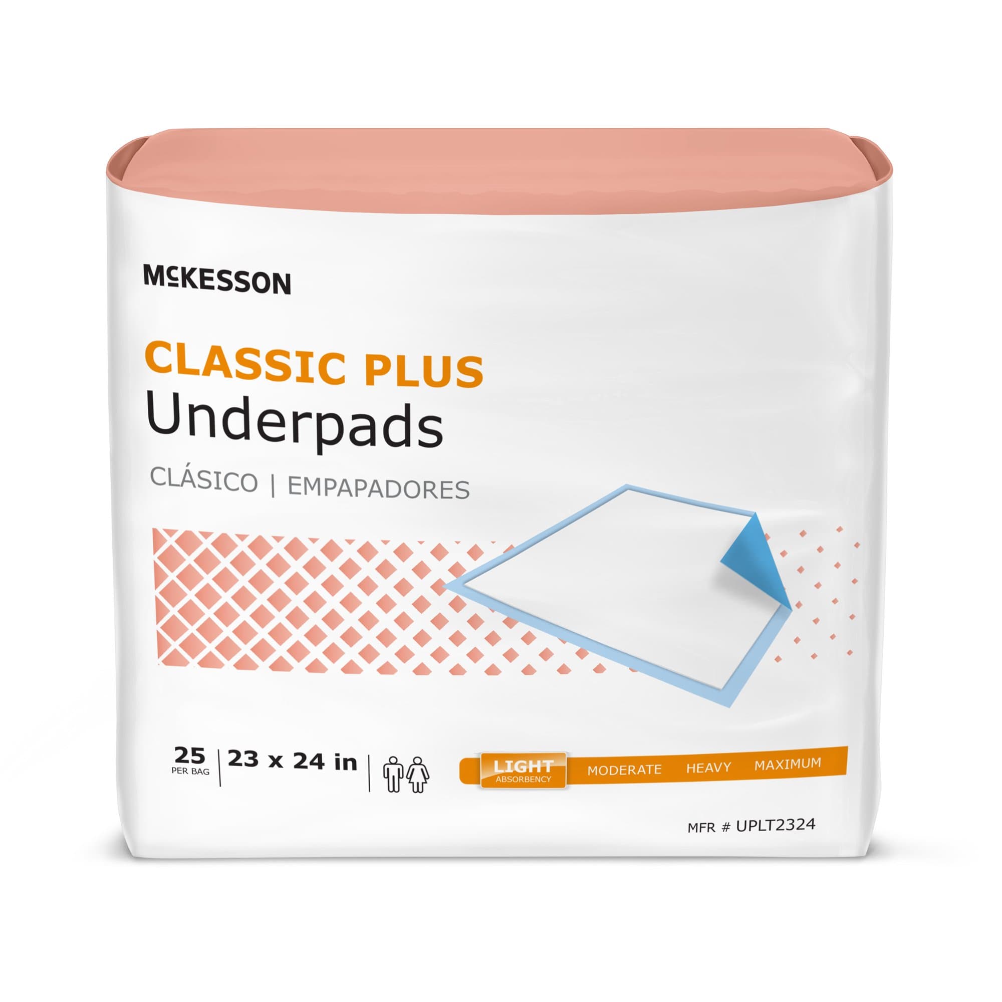 Picture of McKesson Classic Plus Light Absorbency Underpads, 23 x 24 Inch