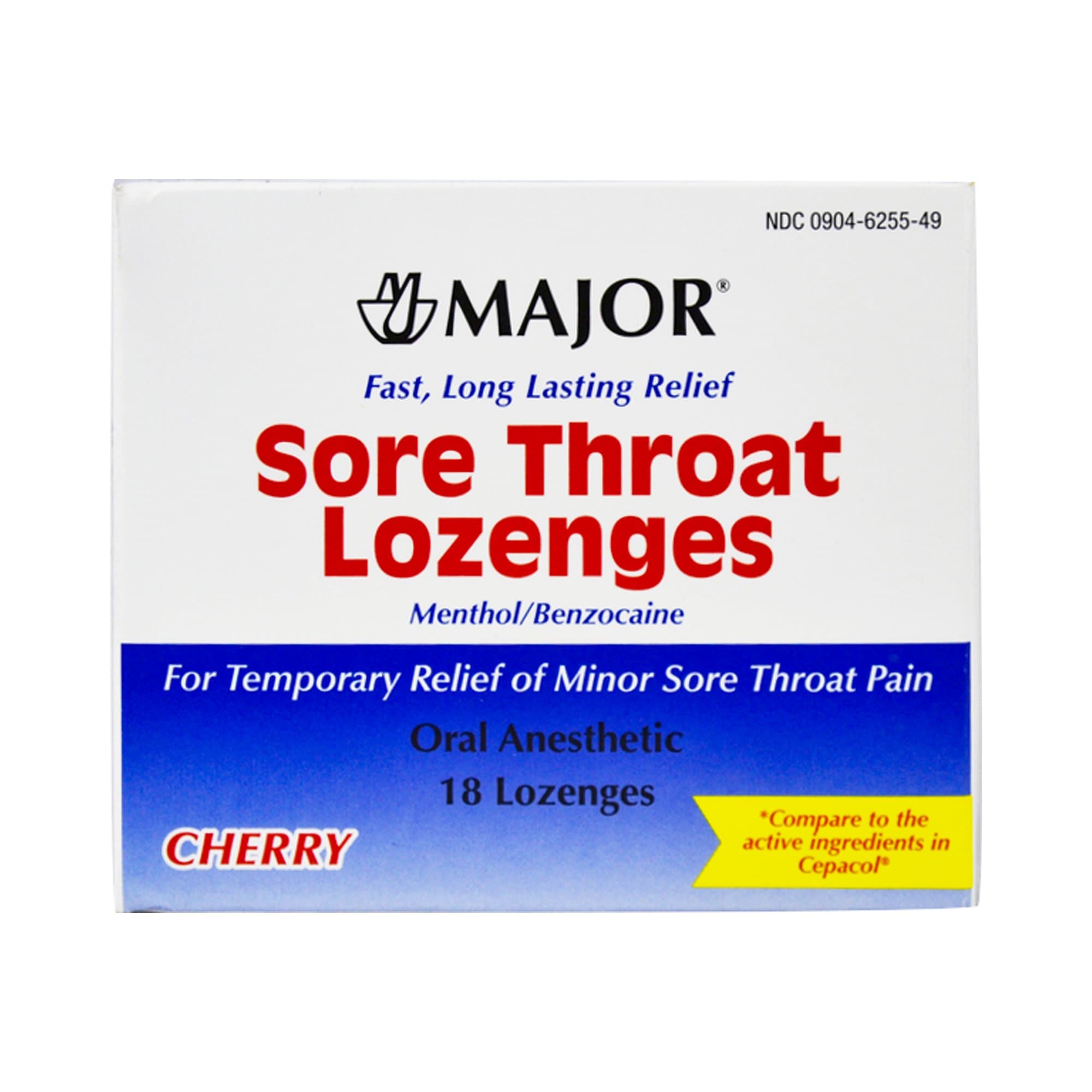 Picture of Major Benzocaine / Menthol Sore Throat Relief