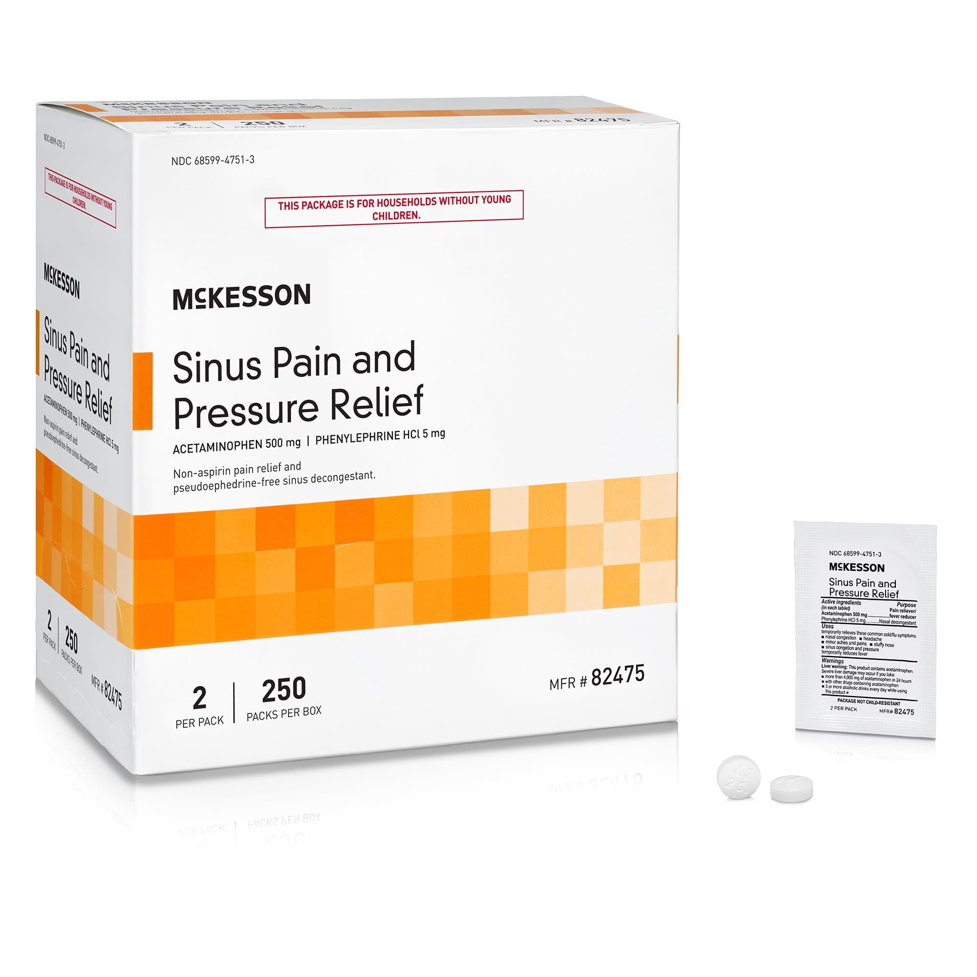 Picture of McKesson Acetaminophen / Phenylephrine Cold and Sinus Relief